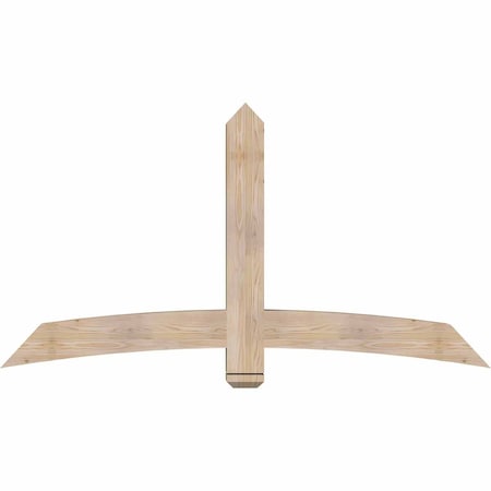 Ekena Millwork Bellingham Smooth Timber Gable Bracket, Douglas Fir, 72"W x 39"H x 5 1/2"D x 5 1/2"F, 13/12 Pitch GBW072X39X0606BEL00SDF